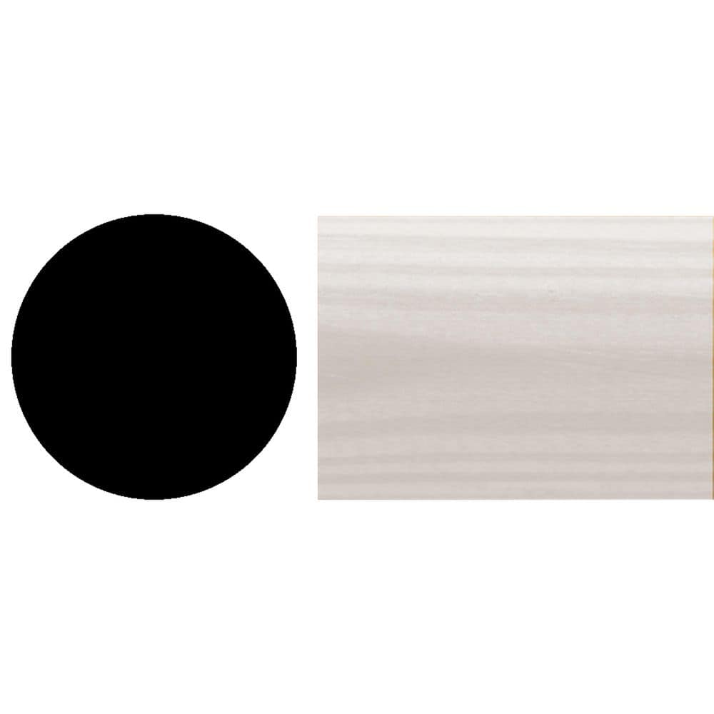 HOUSE OF FARA 1-1/4 in. D x 1-1/4 in. W x 72 in. L Finished White PVC ...