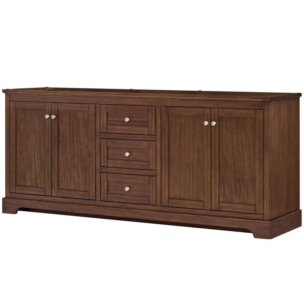 Avery 79 in. Bath Vanity Cabinet without Top in Dark Walnut price history on PriceWatchPro