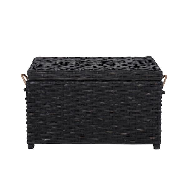happimess Jacob 31.5 in. Handwoven Wicker Storage Trunk