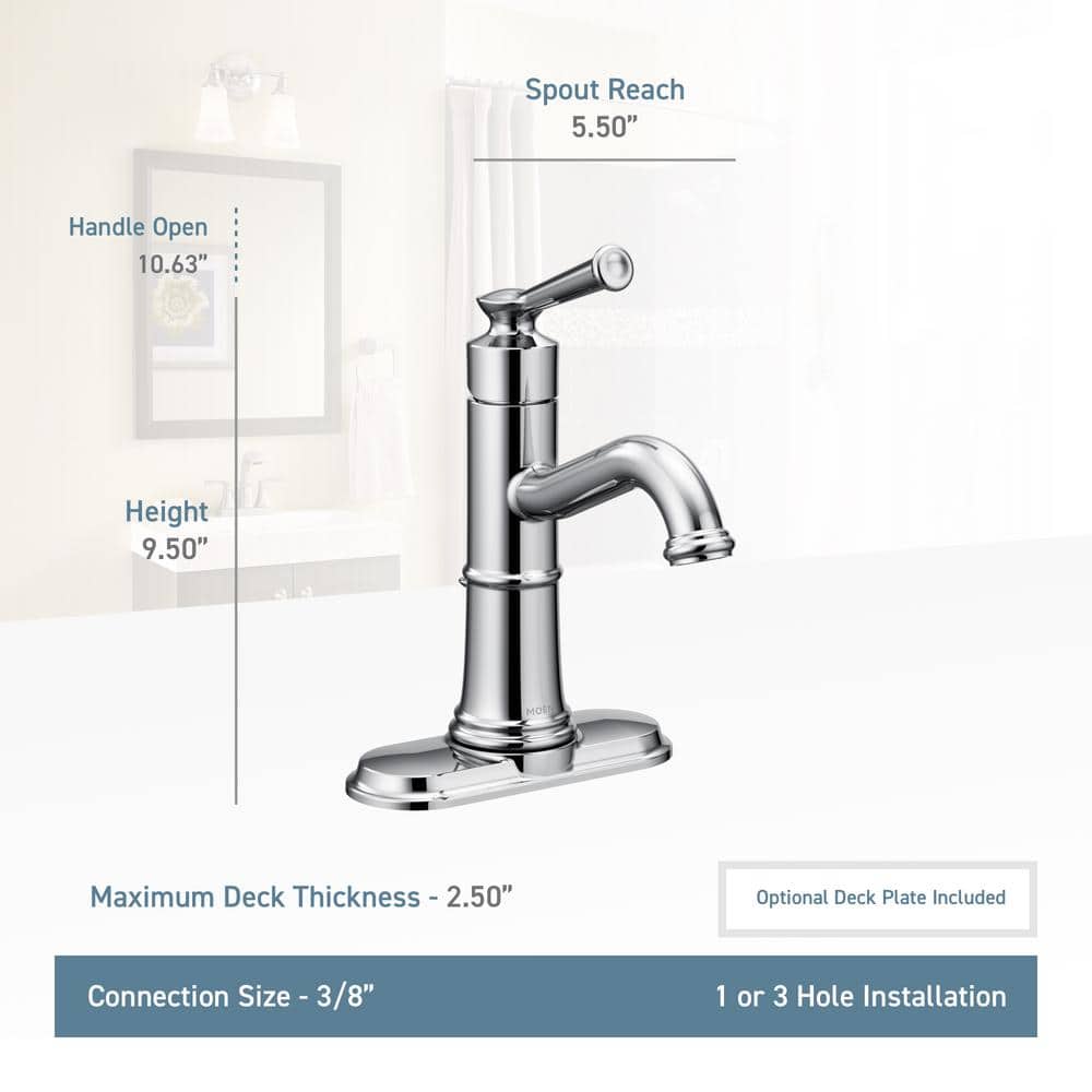 Belfield Single Hole Bathroom Faucet with Drain Assembly