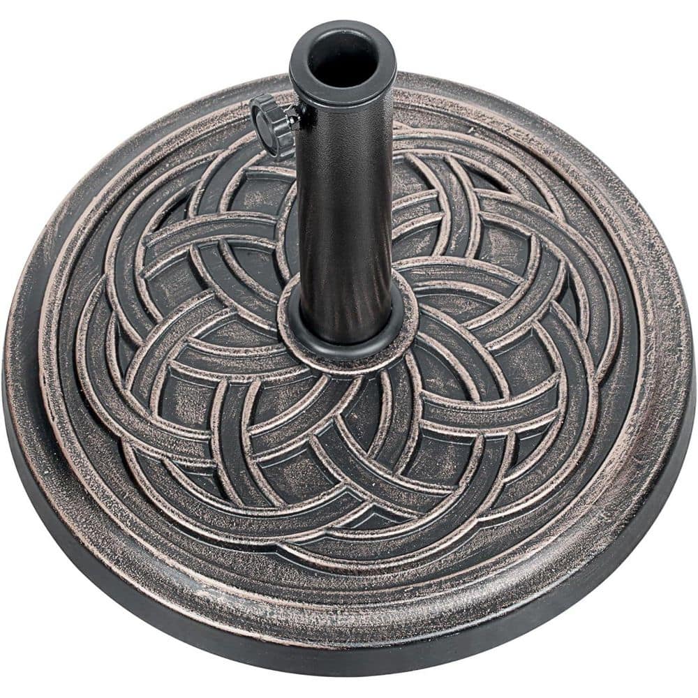 17.7 in. Heavy Duty Round Umbrella Base, Patio Stand for Outdoor Lawn & Gar