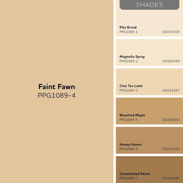Glidden Premium 1 qt. Faint Fawn PPG1089-4 Satin Exterior Latex