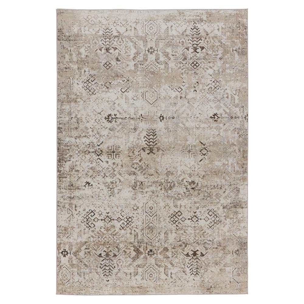 Machine Washable Kati Brown/Cream 6 ft. 7 in. x 9 ft. 6 in. Tribal  Area Rug price history on PriceWatchPro