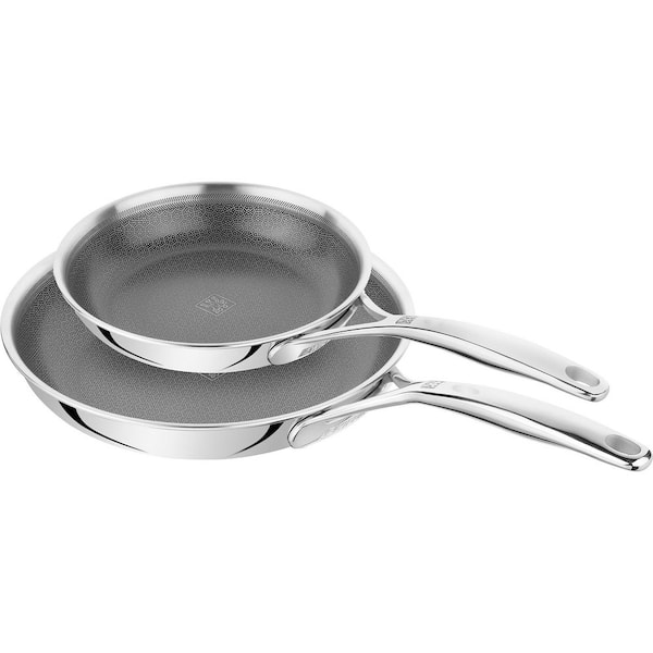 Peak 2-Piece Stainless Steel Ceramic Nonstick Induction Frying Pan Set