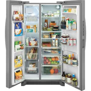 Gallery 36 in. 26 cu. ft. Standard Depth Side-by-Side Refrigerator in Stainless Steel with Internal Water Dispenser