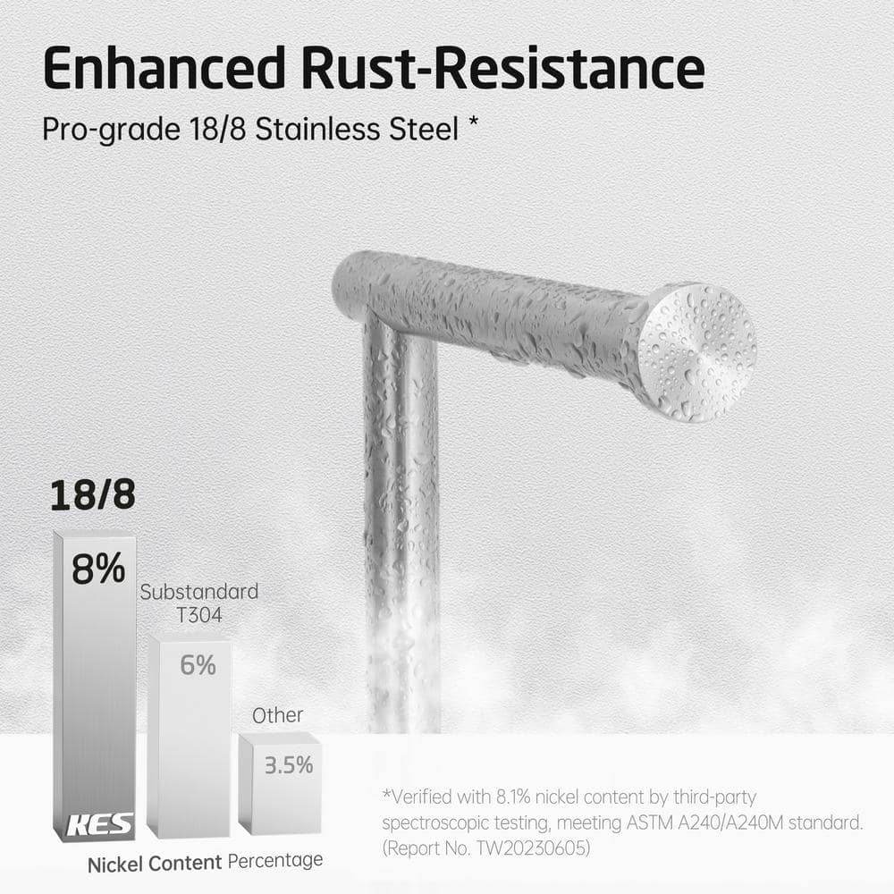 Brushed Steel Freestanding Toilet Paper Holder with Heavy Base