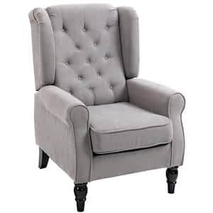 29.25 in. W Round arm in Fabric Square Sofa in. Gray