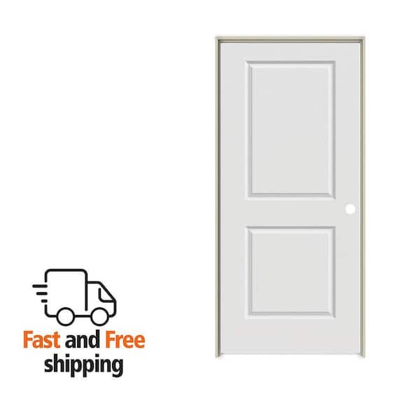 MMI DOOR 18 in. x 80 in. Smooth Carrara Left-Hand Solid Core