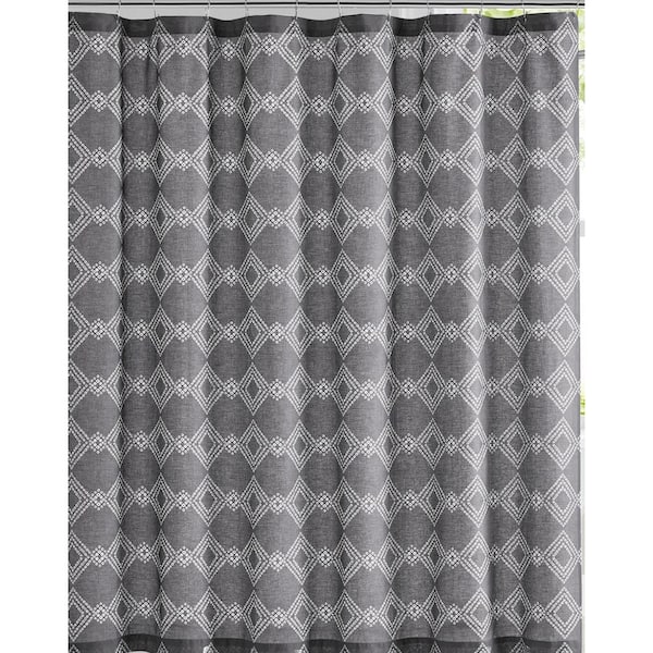 Geometric Shower Curtain Sc3582, Pink And Grey Geometric Shower Curtains