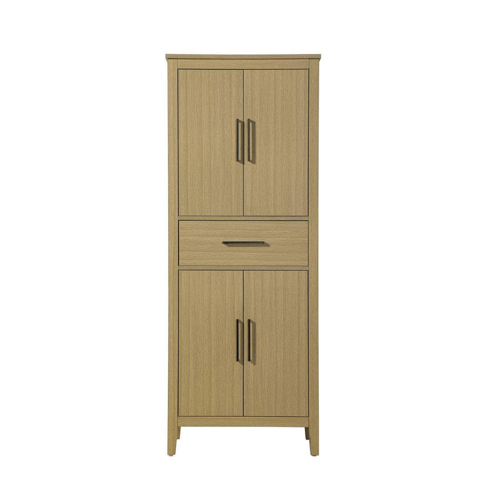28 in. W x 18 in. D x 72 in. H Honey Brown Freestanding Linen Cabinet price history on PriceWatchPro