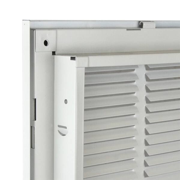 White Grille Tech RA2016 20"x16" Aluminum Return Air Grille 