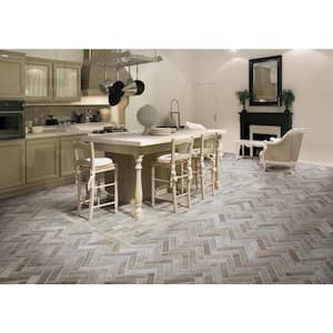 Take Home Tile Sample - Capella Ivory 4 in. x 4 in. Brick Matte Porcelain Floor and Wall Tile
