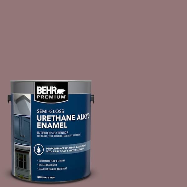 1 gal. #N120-5 Plumville Urethane Alkyd Semi-Gloss Enamel Interior/Exterior Paint