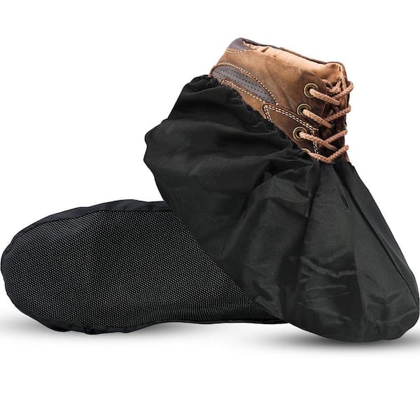Premium Reusable Boot & Shoe Covers : Waterproof, Non-Slip, Stretchable Up To US Men's 13 & All Women's Sizes - 2 Pairs