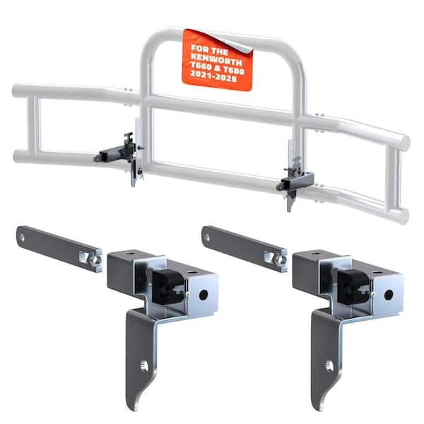 Folding Front Bumper Guard Brackets for Kenworth T660/T680 2021-2025