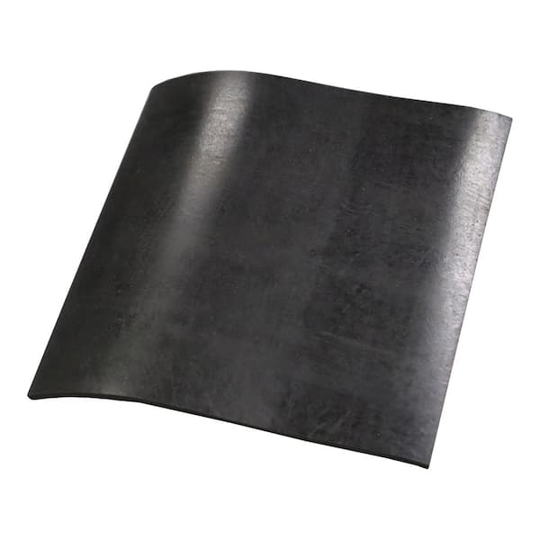 Rubber-Cal General Purpose Black 0.062 in. x 6 in. x 6 in. Rubber Sheet 60A (25-Pack)