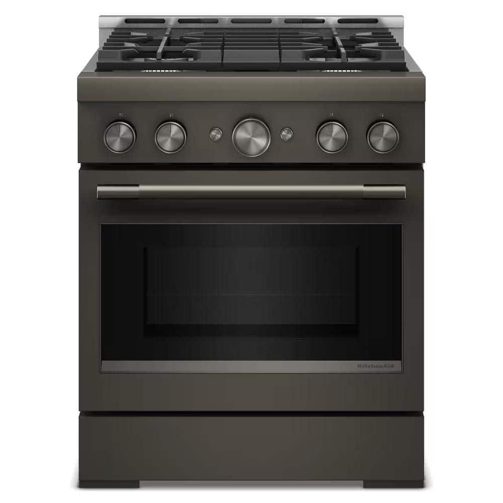 30 in. 4 Burners Commercial-Style Gas Range in Black Ore with No Preheat Air Fry Mode price history on PriceWatchPro