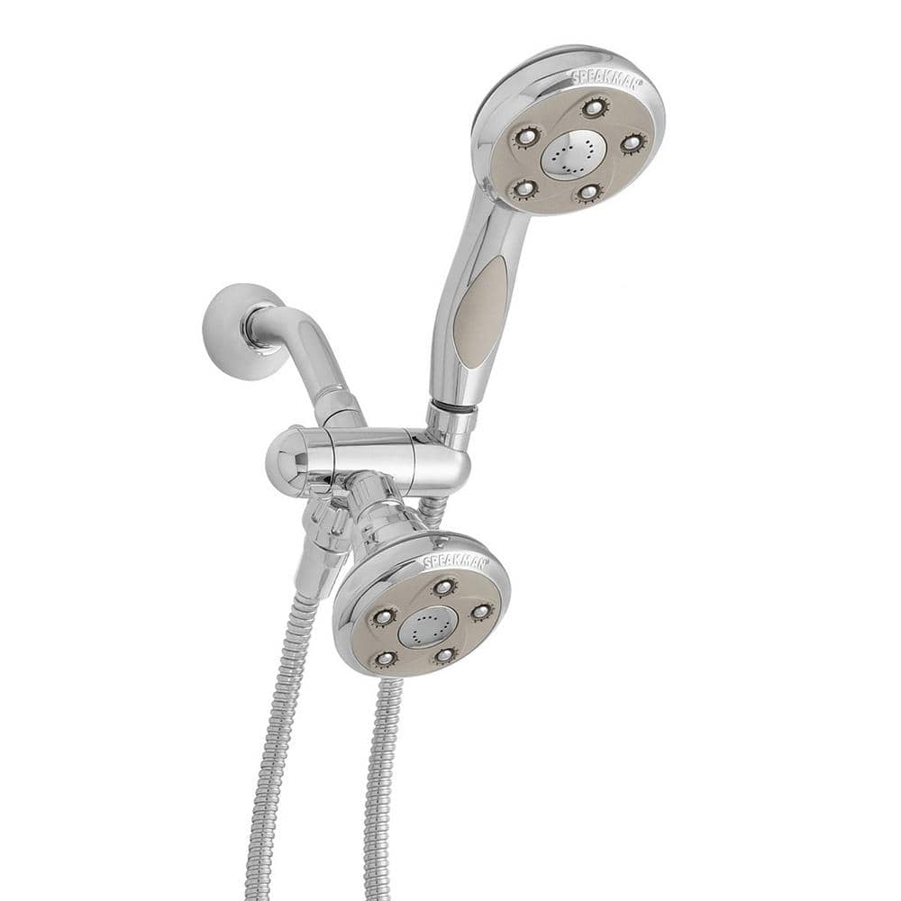 Speakman 3-spray 3.5 in. Dual Shower Head and Handheld Shower Head in ...