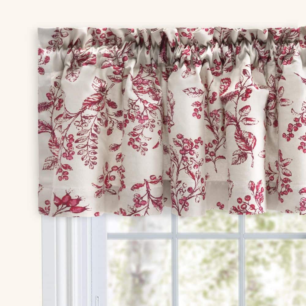 UPC 842249046247 product image for Waverly Garden 80 in. W x 13 in. L Tailored Valance in Garnet | upcitemdb.com