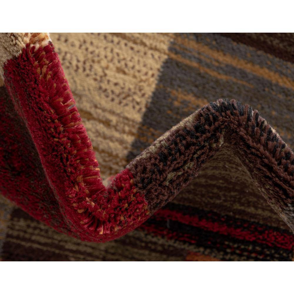 Braided Handmade Geometric Black Synthetic 8' x 10' Rug