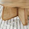 Home Decorators Collection Lisbon 34 in. Natural Round Cane Rattan & Mango Wood Coffee Table TTE-10638