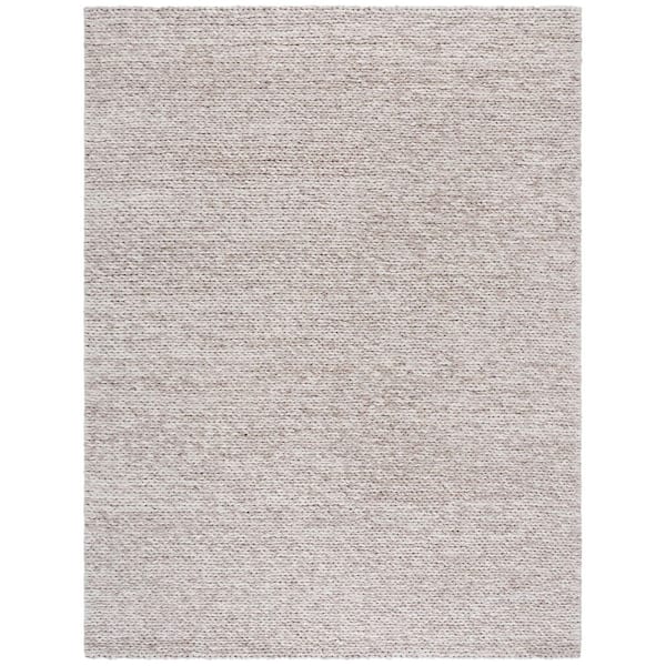 Natura 8 ft. x 10 ft. Beige/Taupe Solid Marle Area Rug