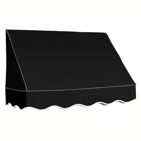 8.38 ft. Wide San Francisco Window/Entry Fixed Awning (18 in. H x 36 in. D) Black