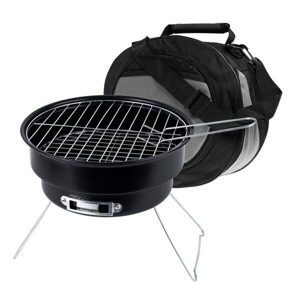Chef Buddy 11.75 in. Portable Charcoal Grill and Cooler Combo