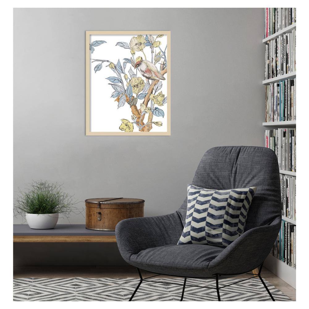 Poets Message II Svelte Natural Framed Graphic Art Print