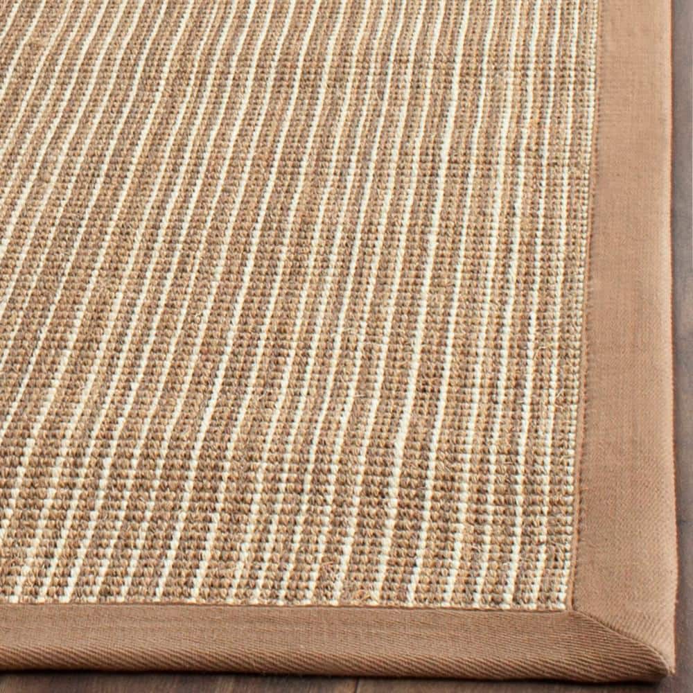 Ivory Hand-Knotted Wool and Cotton 4' x 6' Rug