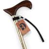 37 in. Twisted Oak Crook Neck Walking Cane