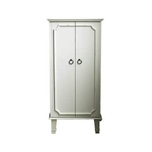 Charlize White Jewelry Armoire 40 in. H x 19 in. W x 13.75 in. D