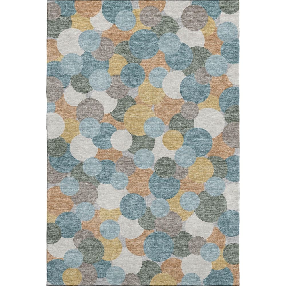 Mayfield Premium Machine Washable Abstract AMF2450 Teal 10 ft. x 14 ft. Area Rug price history on PriceWatchPro