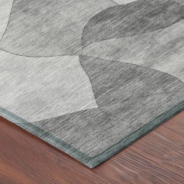 Chantille Machine Washable Indoor/Outdoor Abstract ACN2814 Gray 10 ft. x 14 ft. Area Rug