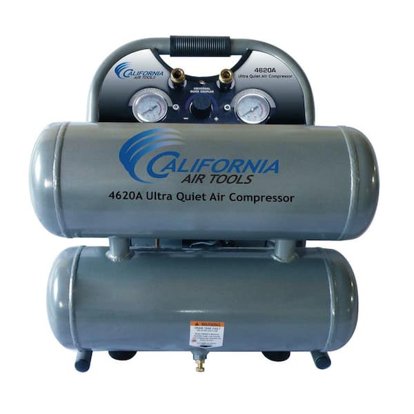 California Air Tools 4.6 Gal. 2 HP Ultra Quiet and Oil-Free Aluminum Twin Tank Air Compressor