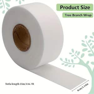 3.15 in. x 115 ft. Tree Protector Wraps White for Gardening Tree Protector for Warmth and Moisture (1-Pack)