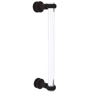 Clearview 12 in. Single Side Shower Door Pull with Twisted Accents in Oil Rubbed Bronze