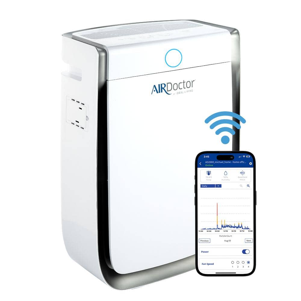 AirDoctor 3500i White Smart Console Air Purifier with HEPA Filter