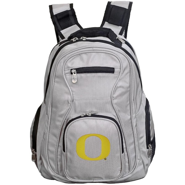 Denco NCAA Oregon Ducks 19 in. Gray Laptop Backpack CLODL704_GRAY