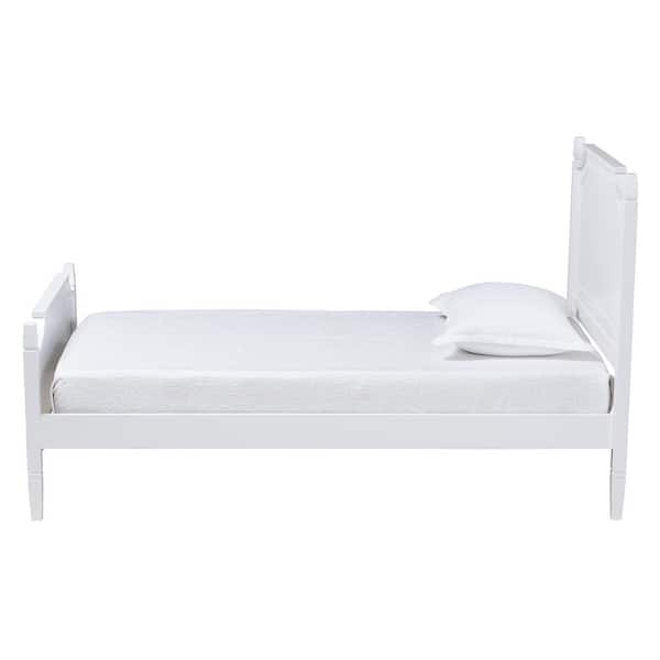 Mariana White Wood Frame Full Platform Bed