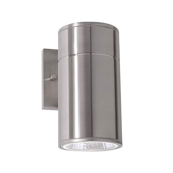 AFX Everly 1 Light Satin Nickel Wall Sconce with Metal Shade