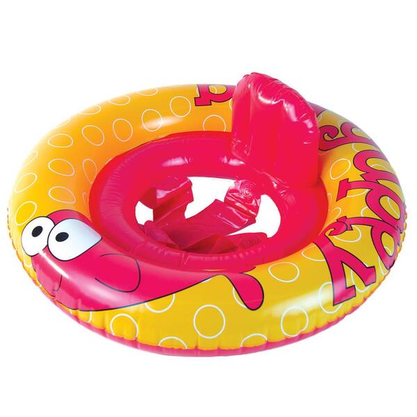 Poolmaster Orange/Red Under the Sea Baby Swimming Pool Float Rider