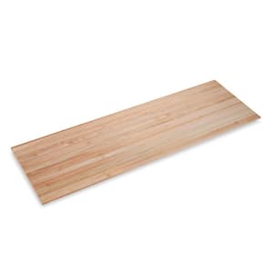 Finished Maple 10 ft. L x 36 in. D x 1.75 in. T Butcher Block Island Countertop with Eased Edge