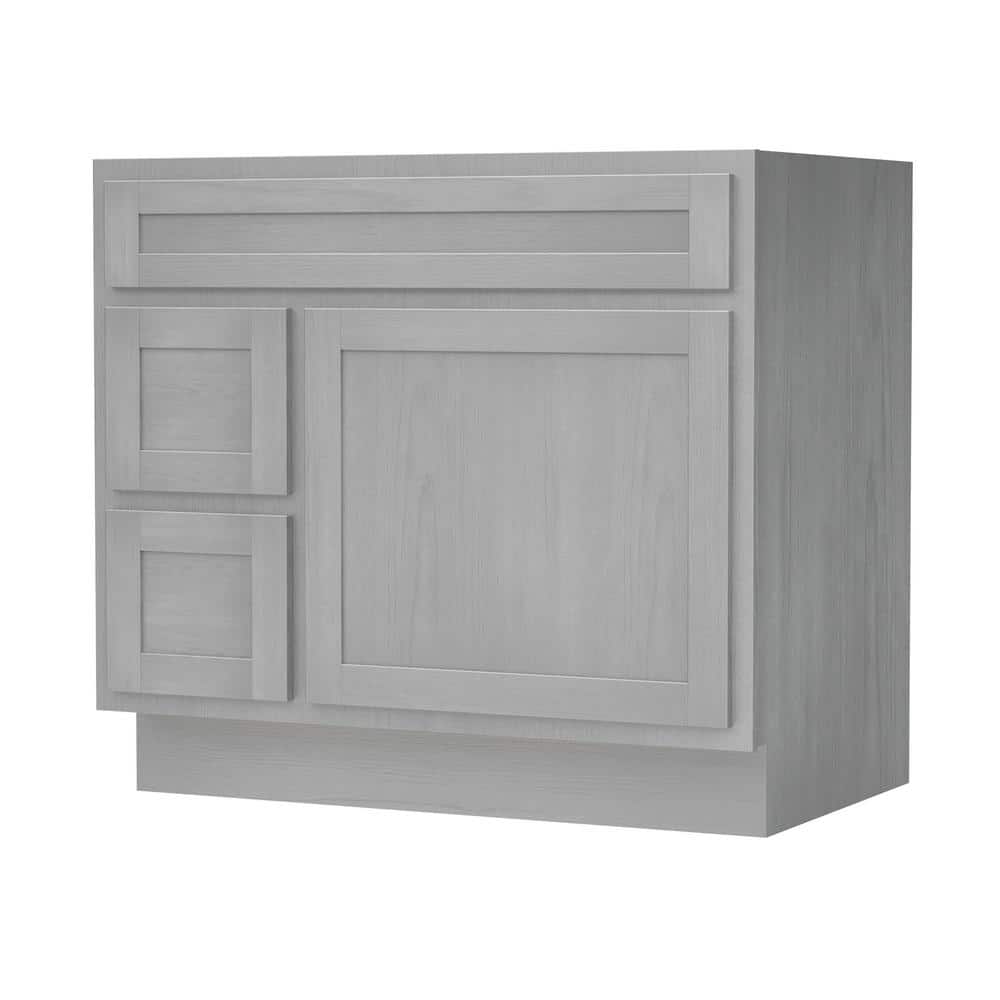 Hibbitts 36" Silver Single Shaker Bathroom Vanity Base