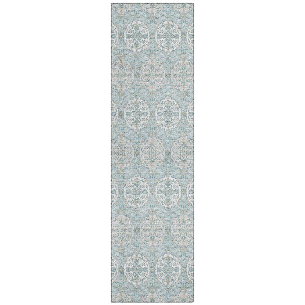 Chantille Machine Washable Indoor/Outdoor Abstract ACN2918 Sky 2 ft. x 7 ft. Runner Rug price history on PriceWatchPro