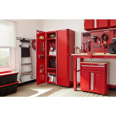 Ready-to-Assemble 23-Gauge Steel Freestanding Garage Cabinet in Red (36 in. W x 72 in. H x 18 in. D)