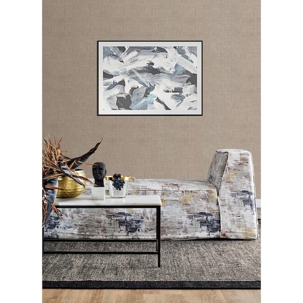 Thea Cream Geometric Wallpaper Sample