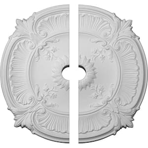 1-1/2 in. x 30-1/8 in. x 30-1/8 in. Polyurethane Attica Acanthus Leaf Ceiling Medallion Moulding (2-Piece)