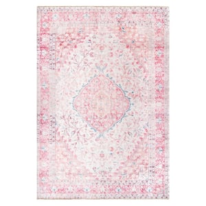 Patsy Persian Medallion Pink 8 ft. x 10 ft. Area Rug