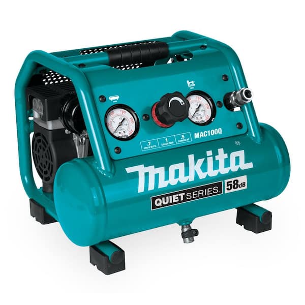Makita Quiet Series, 1/2 HP, 1 Gal. Compact, Oil-Free, Electric Air Compressor